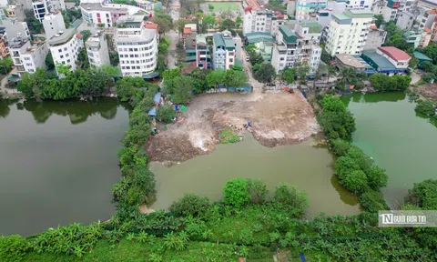 Vụ đổ phế thải lấp hồ tại Hà Nội, lãnh đạo phường nói "tôi biết hết"